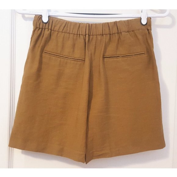 Zara Brown Pleated Skort - Picture 3 of 4